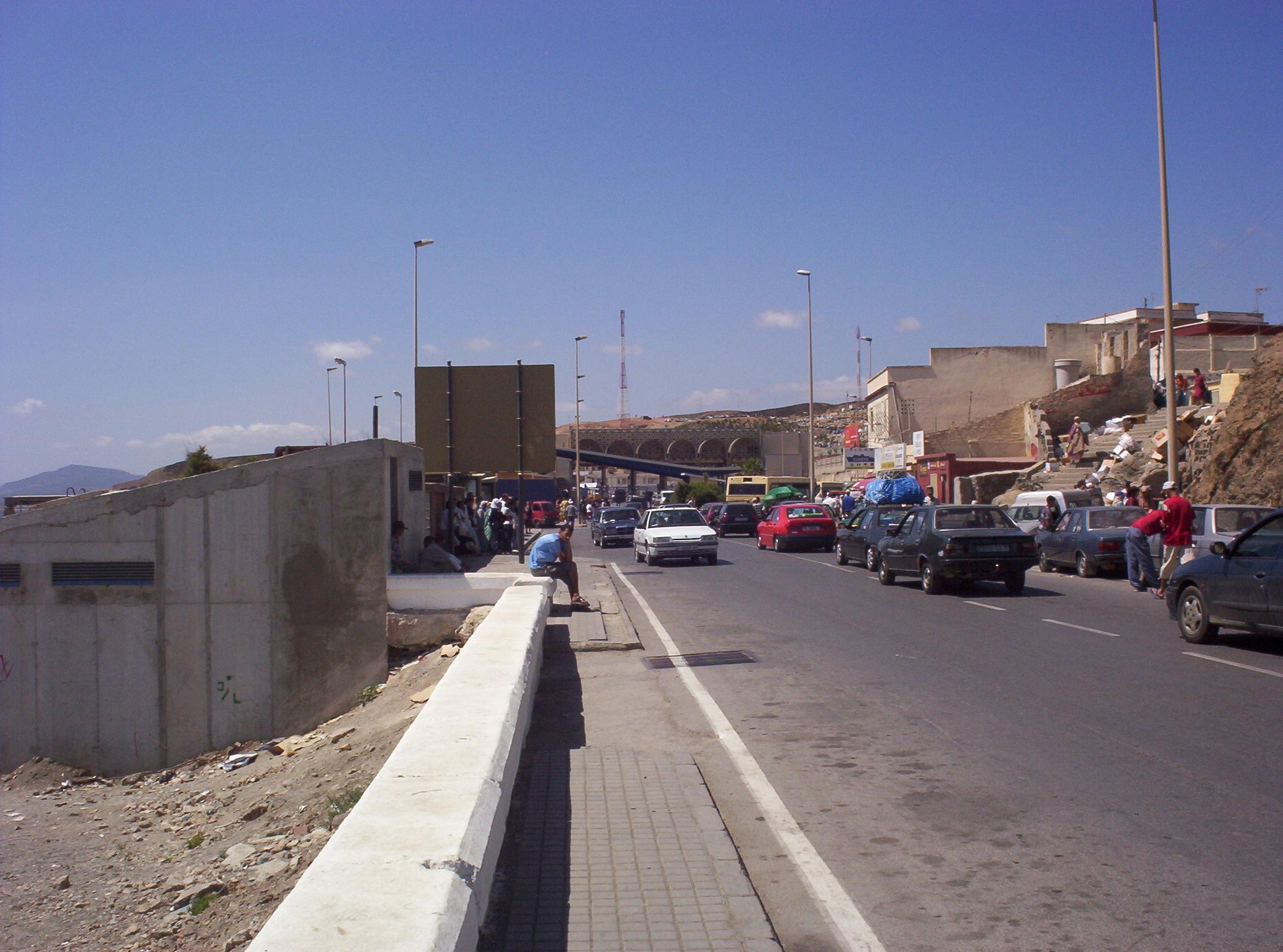 The border fence between Ceuta (Spain) and Morocco. The boundary between this Spanish enclave in North Africa and Morocco is fortified with sophisticated security fencing designed to prevent unauthorized entry into the EU. Each year, large numbers of migrants attempt to cross this border, making it one of the most symbolic flashpoints of the European migration debate.